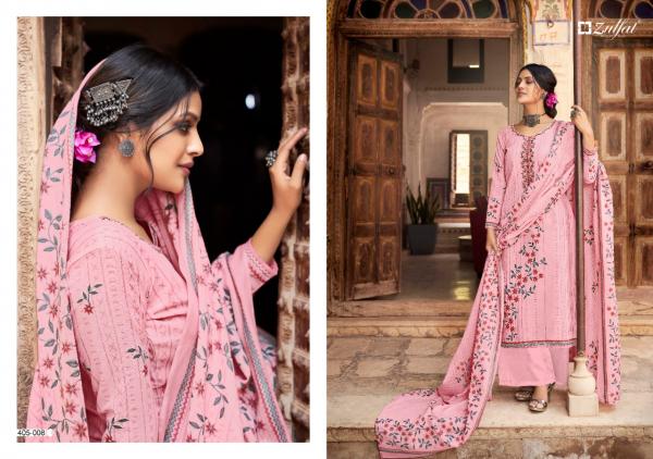 Zulfat Anishka Beutiful Cotton Embroidery Dress Materials